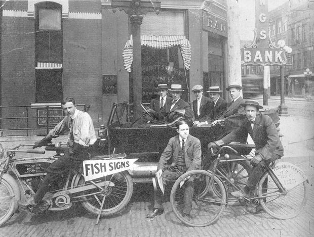 Fish Sign Service - 1914